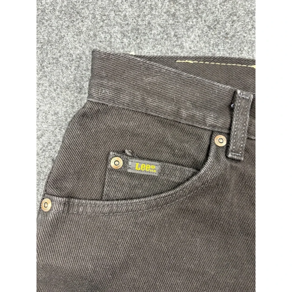 Lee Relaxed Fit Tapered Leg Jeans Mens 30x32 Black Denim 100% Cotton 205-5508